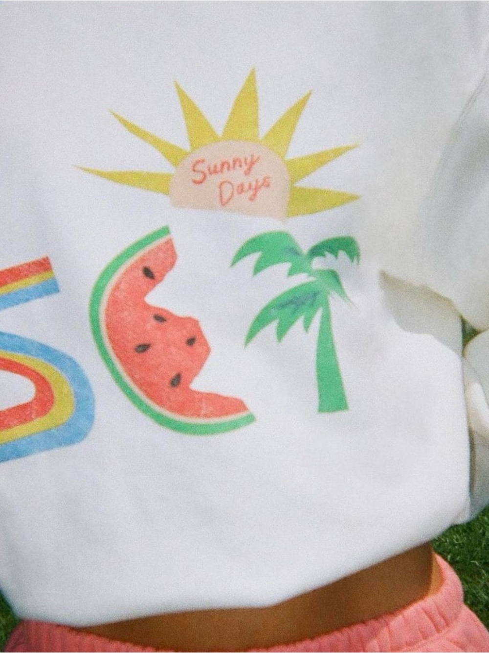 SET Active White 'Sunny Days' Sweatshirt